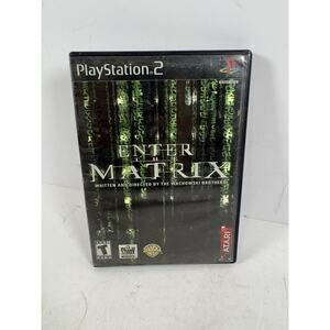 Enter The Matrix Sony PlayStation 2 PS2 Video Game Untested Has Mark On Disc